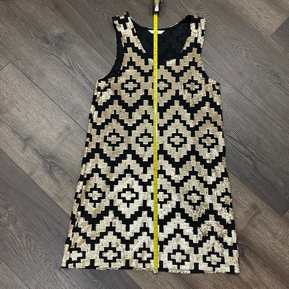 Sass & Bide Black and Gold "Playman" Cocktail Dress - Picture 6 of 16